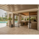 Mosquitera plisada 2 puertas correderas para puerta francesa Fácil de instalar Plissé Zanzar Sistem