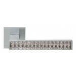Zen Mesh Cromo Satinado Manija de Puerta en Rosette Linea Calì Crystal
